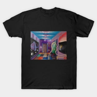 Transparent Man in Hallway T-Shirt